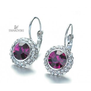 Oorbellen-Bezet-Swarovski-Paars